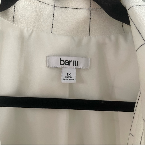 Bar III Double-Breasted Windowpane Blazer Size 1X - Picture 3 of 7